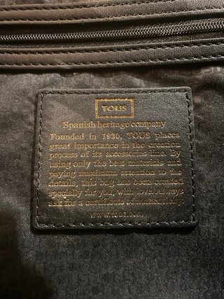 Bolso Maletín TOUS Negro Nuevo Original