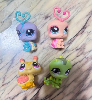 Lote 4 figuras Littlest Pet Shop