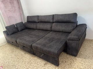 Sofá Cama Gris Seminuevo 8 Meses Uso