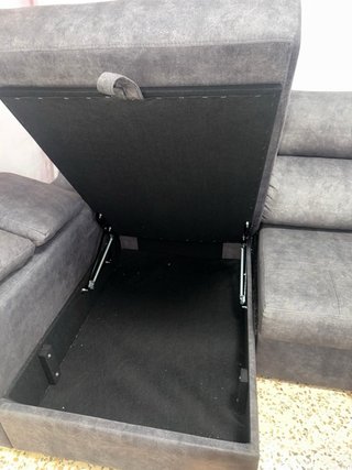 Sofá Cama Gris Seminuevo 8 Meses Uso
