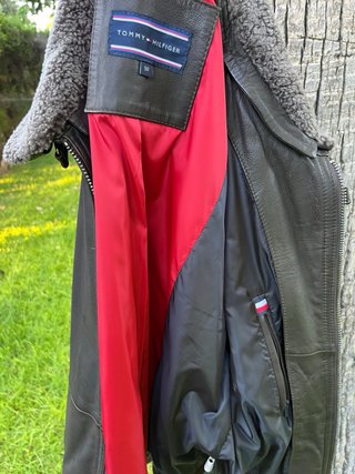 Giubbotto in pelle Tommy Hilfiger