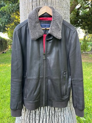 Giubbotto in pelle Tommy Hilfiger