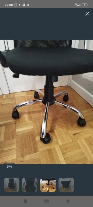 Silla de escritorio negra