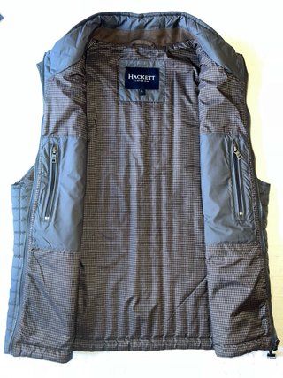 Chaleco Hackett Gris Talla L hombre