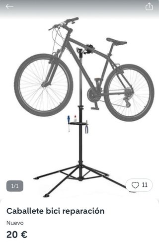 Caballete reparación de bicicletas