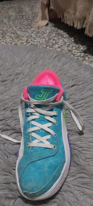 Zapatillas Jordan Baloncesto Teal y Morado