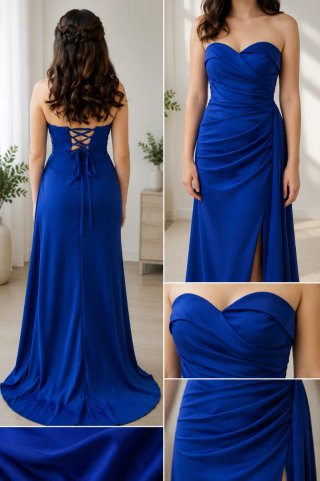 Vestido de fiesta azul