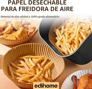 50 Papel para Freidora de Aire (20-24cm)