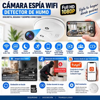 Cámara Oculta Detector Humo - Nuevo a estrenar