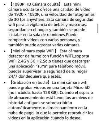 Cámara Oculta Detector Humo - Nuevo a estrenar