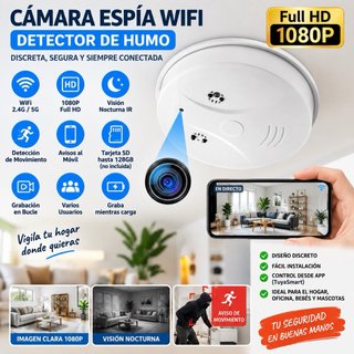 Cámara Oculta Detector Humo - Nuevo a estrenar