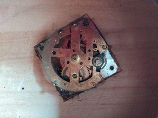 Orologio da tavolo/sveglia in legno