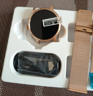 Smartwatch Oro y Rosa
