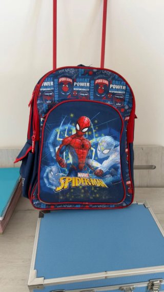 Mochila Ruedas Superman Azul
