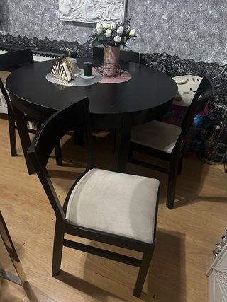 Comedor extensible 4 puestos madera