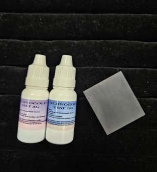 Test plata y Test oro 18k