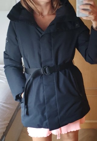 Abrigo Ecoalf Negro Talla S