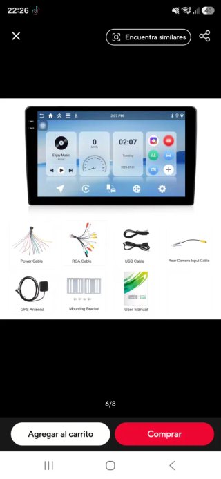 Pantalla Android 10.1" Universal (4GB+128GB)