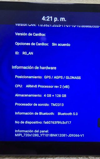 Pantalla Android 10.1" Universal (4GB+128GB)