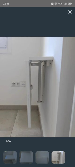 Mesa plegable blanca