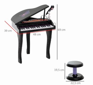 Piano infantil con micrófono