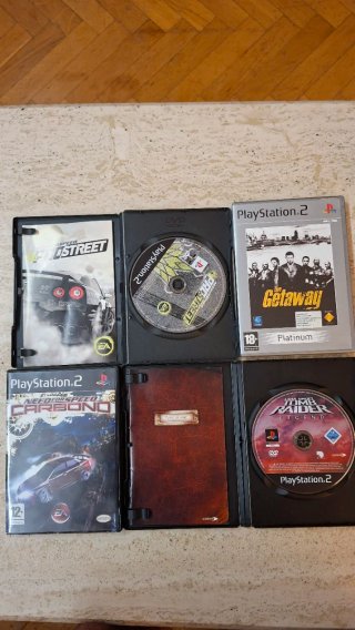 4 Juegos PS2: Need for Speed, Tomb Raider, Getaway