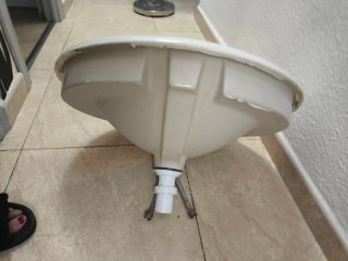 Roca Lavabo de baño de porcelana blanco