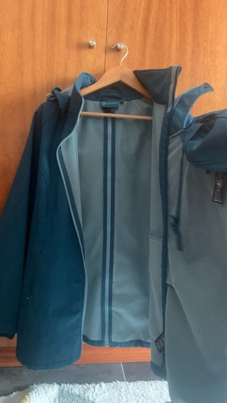 Abrigo Porteo Impermeable Azul
