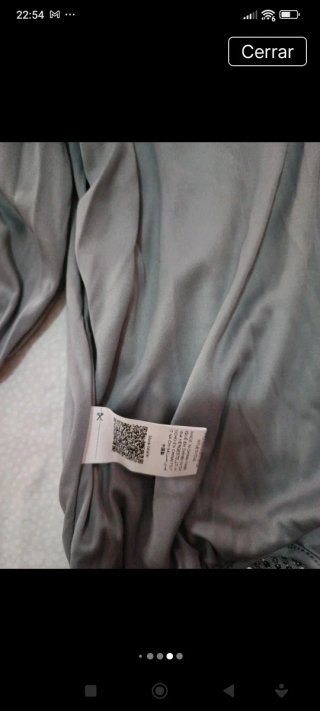Blusa brillante gris talla XXXXL