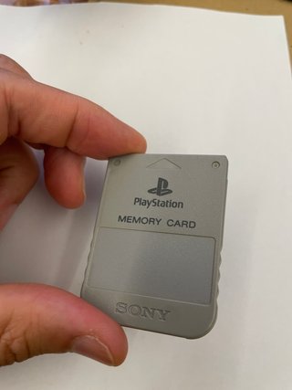 Sony Playstation 1 Ps1 Memory Card Originale Grigi