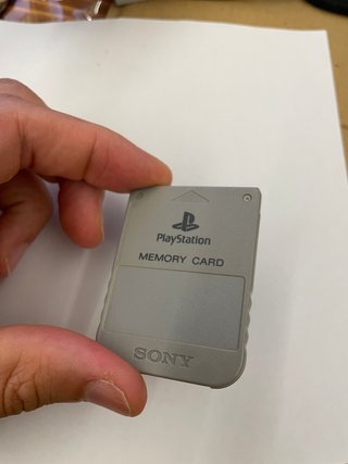 Sony Playstation 1 Ps1 Memory Card Originale Grigi