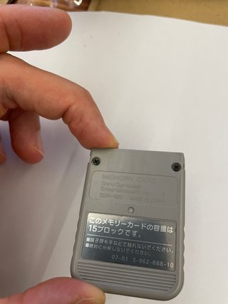 Sony Playstation 1 Ps1 Memory Card Originale Grigi