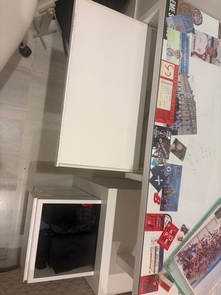 Escritorio moderno cristal y madera