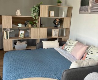 Sofá Cama 2 Plazas Gris