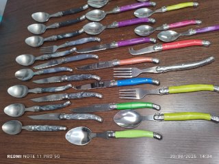 Lote Cubiertos Laguiole Multicolor