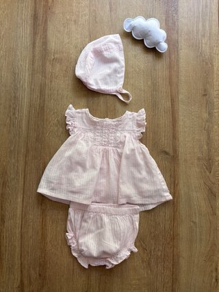 Conjunto Unit 3 meses 3 piezas bebé niña