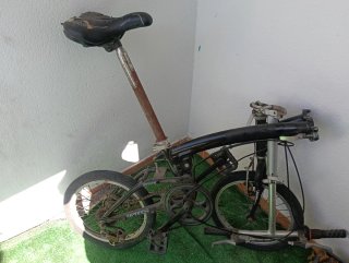 Bicicleta Plegable Negra