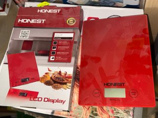 Balanza de cocina HONEST roja
