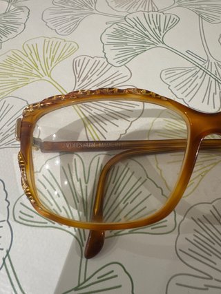 Gafas Vintage Marrón y Dorado Jacques Fath