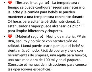 Calienta Biberones Multifuncional - Nuevo