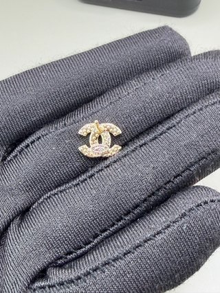 Pendientes Chanel Doble C Dorados