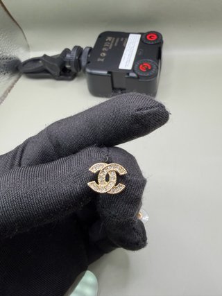 Pendientes Chanel Doble C Dorados