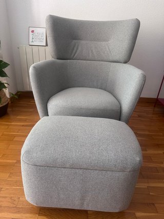 Sillón Orejero IKEA OSKARSHAMN Gris