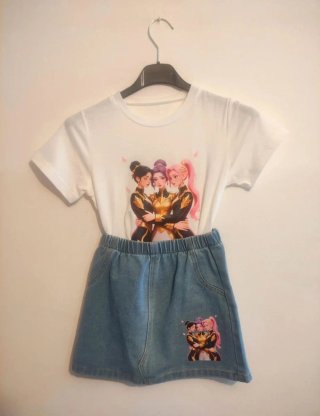 Conjunto K-POP menina 7/8 anos