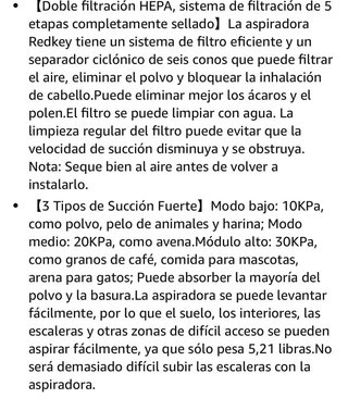 Aspirador Escoba 350W 30Kpa · Nuevo a estrenar