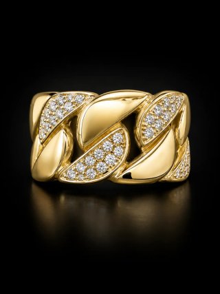Anillo Oro 18k con Diamantes
