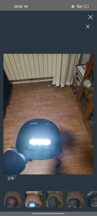 Casco patinete/bicicleta con luces LED