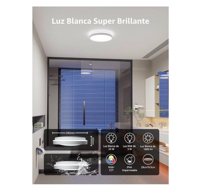 Plafón LED Inteligente Lepro T1 RGB