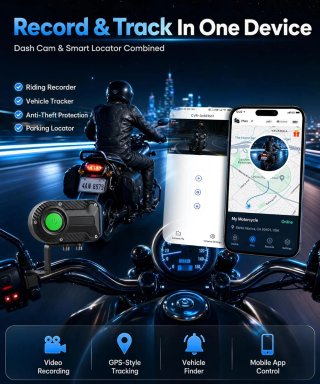 Dash Cam Moto con iOS Find My