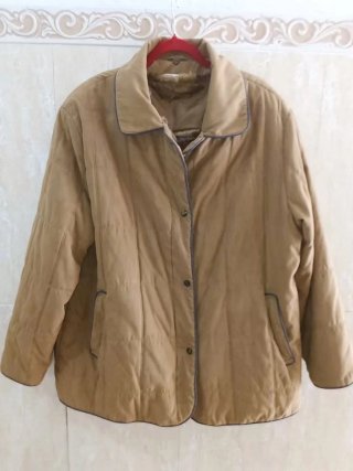 Chaquetón mujer con cuello desmontable